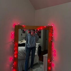 RARE BRANDY💗MELVILLE BABY BLUE COMFY QUARTER ZIP SWEATER